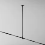 Крепление потолочное Long 700мм с вводом питания Flarity черный Maytoni FLARITY TRA159C-B1-B от ImperiumLoft