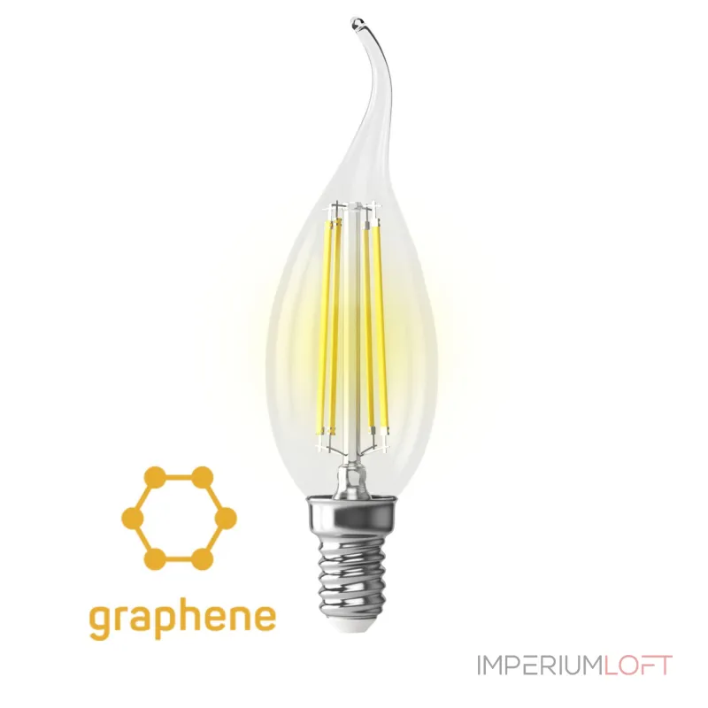 Светодиодная лампа Crystal Graphene Candle wind 9W 2800K E14 от ImperiumLoft Светодиодная лампа Crystal Graphene Candle wind 9W 2800K E14 от ImperiumLoft