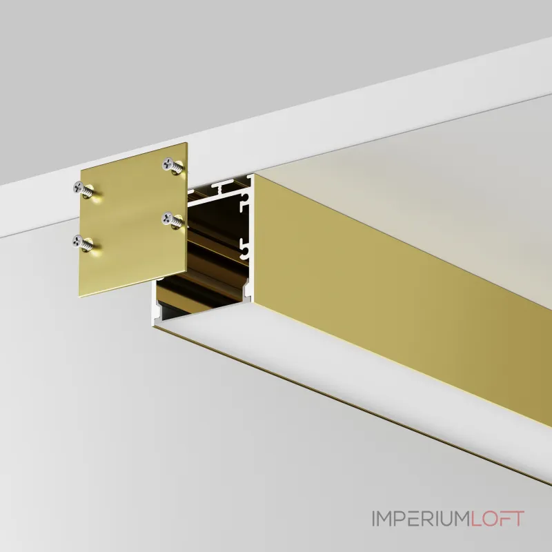Алюминиевый профиль накладной-подвесной 2м ALM-3535BT-BR-2M Maytoni 633005