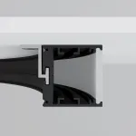 Радиусный профиль 35x35 ?1500мм внешний 1/4 круга черный Maytoni ALM-3535R-B-EX-90°-1.5M от ImperiumLoft