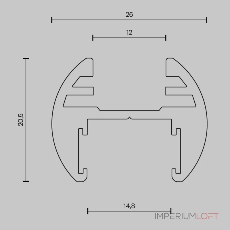 Шинопровод накладной/подвесной Maytoni BASITY TRX172-R-111B от ImperiumLoft