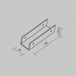 Коннектор прямой для профиля Elasity IP Maytoni O-TR001-SC180-W
