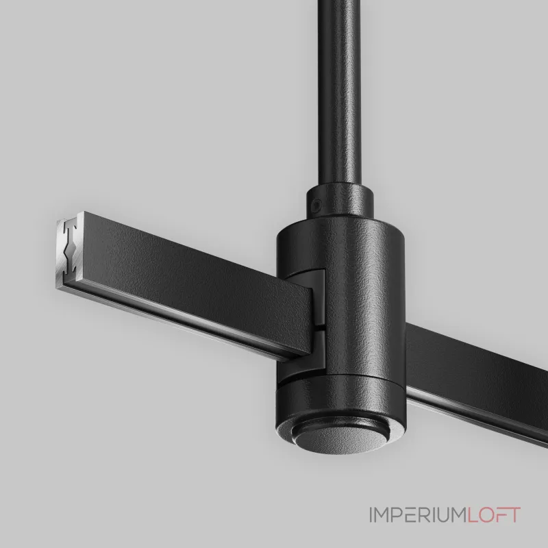 Крепление потолочное Long 700мм с вводом питания Flarity черный Maytoni FLARITY TRA159C-B1-B от ImperiumLoft