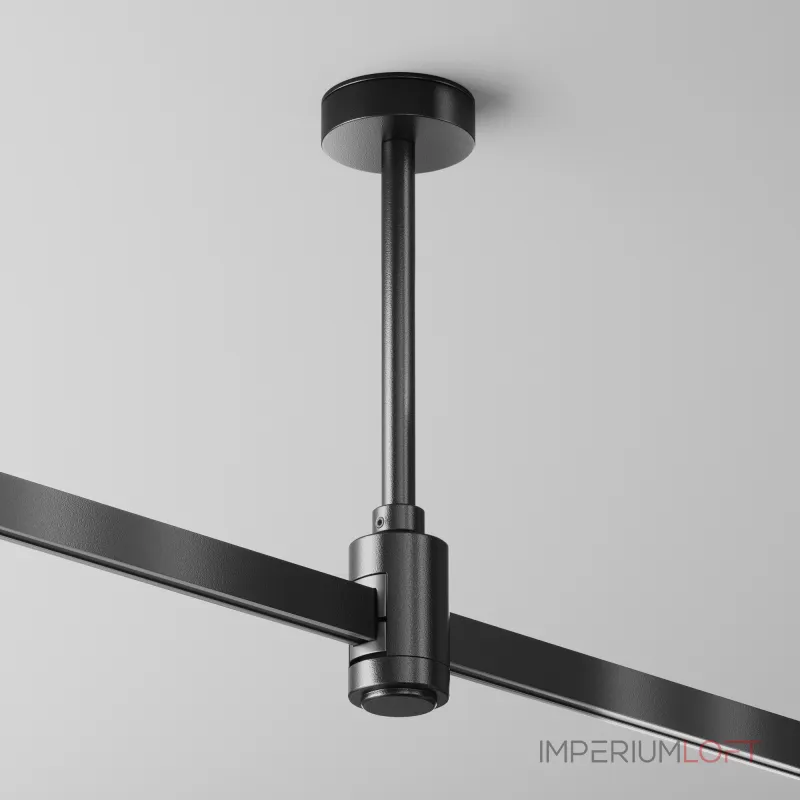 Крепление потолочное Short одинарное 138мм Flarity черный Maytoni FLARITY TRA156C-SL1-B от ImperiumLoft
