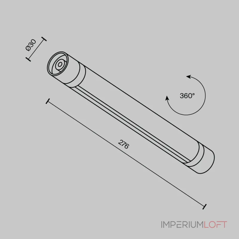 Шинопровод накладной/подвесной Maytoni Shelf CA012-TRX-300-B от ImperiumLoft