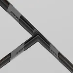 Коннектор Т-образный Exility встраиваемый под ГКЛ 12,5мм, черный от ImperiumLoft