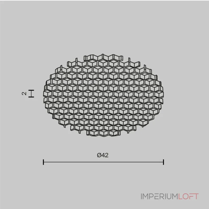Антибликовый фильтр для светильников 15Вт Maytoni Dip HoneyComb001-D41.5 от ImperiumLoft