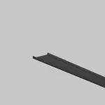 Рассеиватель для профиля 50×50 (Чёрный, 3 м), ALM-5050T-B-DF-3M Maytoni 642049 от ImperiumLoft