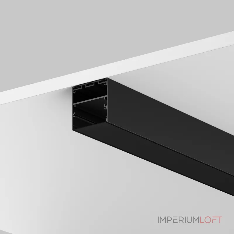 Рассеиватель для профиля 50×50 (Чёрный, 3 м), ALM-5050T-B-DF-3M Maytoni 642049 от ImperiumLoft