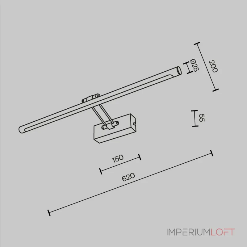 Подсветка для картин Maytoni Dazzle MIR267WL-L14CH3K от ImperiumLoft