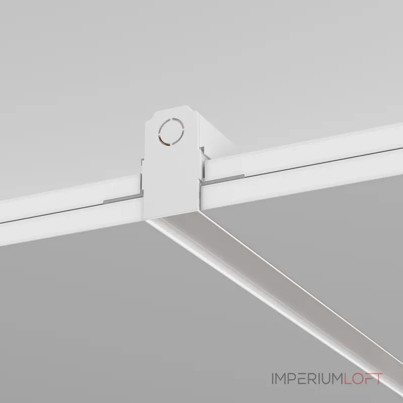 Шинопровод 2м Exility встраиваемый под ГКЛ 9,5мм,белый от ImperiumLoft