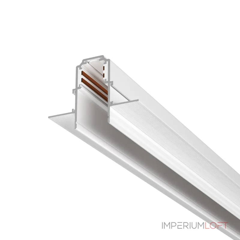 Шинопровод 2м Exility встраиваемый под ГКЛ 9,5мм,белый от ImperiumLoft