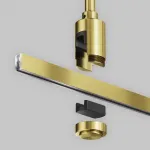 Крепление потолочное Medium 300мм с вводом питания Flarity латунь Maytoni FLARITY TRA158C-B1-BS от ImperiumLoft