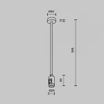 Крепление потолочное Medium 300мм с вводом питания Flarity латунь Maytoni FLARITY TRA158C-B1-BS от ImperiumLoft