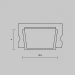 Рассеиватель для профиля 15×06 (Чёрный, 2 м), ALM-001-B-DF-2M Maytoni 642021 от ImperiumLoft