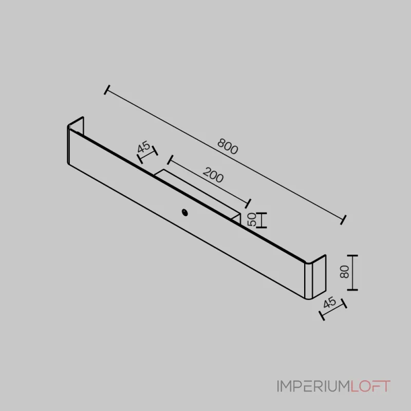 Настенный светильник (бра) Maytoni Bracket MOD492WL-L16BK от ImperiumLoft