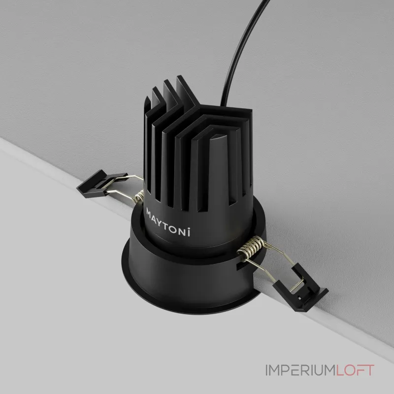 Встраиваемый светильник Maytoni Dip DL117-15W-2.7K-B от ImperiumLoft
