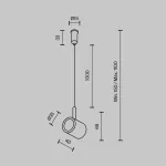 Потолочный коннектор с тросовым подвесом в шинопровод Maytoni EXILITY Tau TRA154CSW-1BS от ImperiumLoft