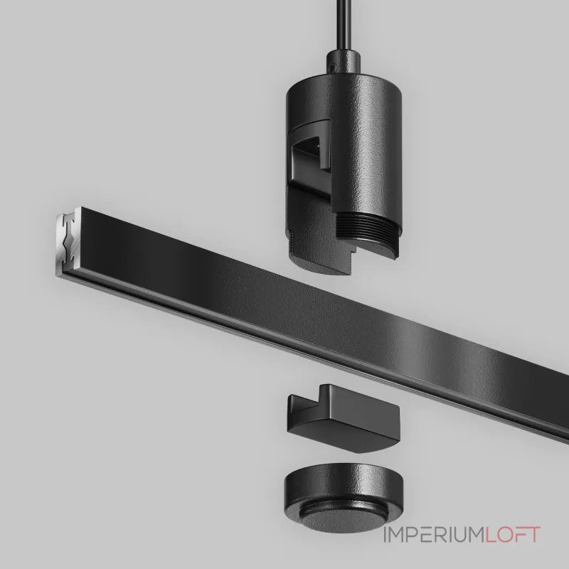 Подвес тросовый Hang с вводом питания Flarity черный Maytoni FLARITY TRA157SW-B1-B от ImperiumLoft