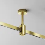 Крепление потолочное Short одинарное 78мм Flarity латунь Maytoni FLARITY TRA156C-S1-BS от ImperiumLoft