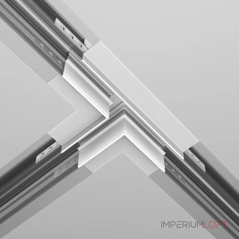 Коннектор Т-образный Exility встраиваемый под ГКЛ 12,5мм, белый от ImperiumLoft Коннектор Т-образный Exility встраиваемый под ГКЛ 12,5мм, белый от ImperiumLoft