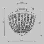 Потолочная люстра Maytoni Intrigue MOD440CL-03BS от ImperiumLoft