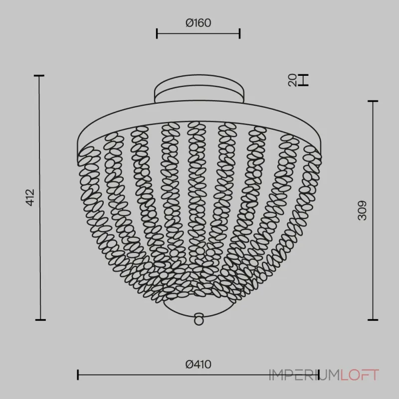 Потолочная люстра Maytoni Intrigue MOD440CL-03BS от ImperiumLoft
