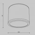Потолочный светильник Maytoni Ceiling C095CL-GX53-B от ImperiumLoft