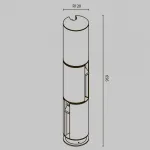 Ландшафтный светильник Maytoni Outdoor O468FL-L9B3K от ImperiumLoft
