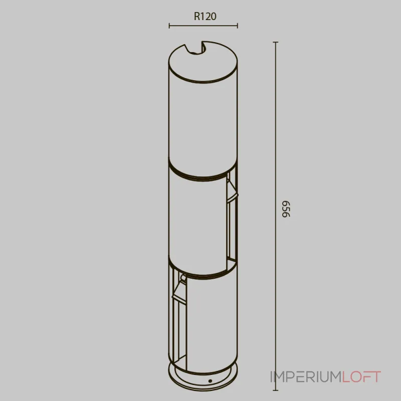 Ландшафтный светильник Maytoni Outdoor O468FL-L9B3K от ImperiumLoft