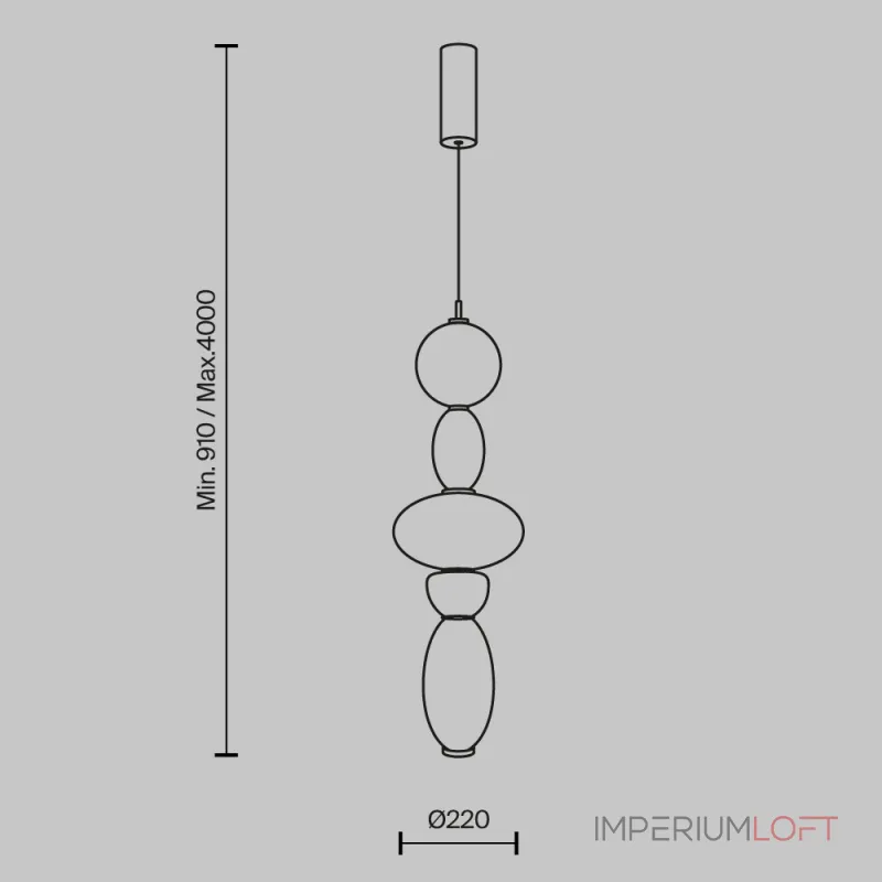 Подвесной светильник Maytoni Modern MOD297PL-L24BS3K1