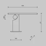 Настольный светильник Maytoni Monumento MOD467TL-L9BS3K от ImperiumLoft