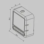 Wi-Fi выключатель двухканальный 300Вт Maytoni MS008 от ImperiumLoft