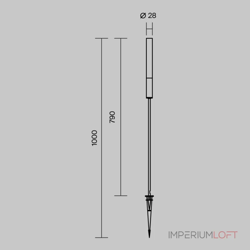 Ландшафтный светильник Maytoni Flare O487FL-L3GF3K1 от ImperiumLoft