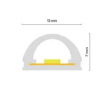 Термостойкий гибкий неон 13х7 24В 9,6Вт/м 2700K IP67 5м (вертикальный изгиб) Maytoni 432053 от ImperiumLoft