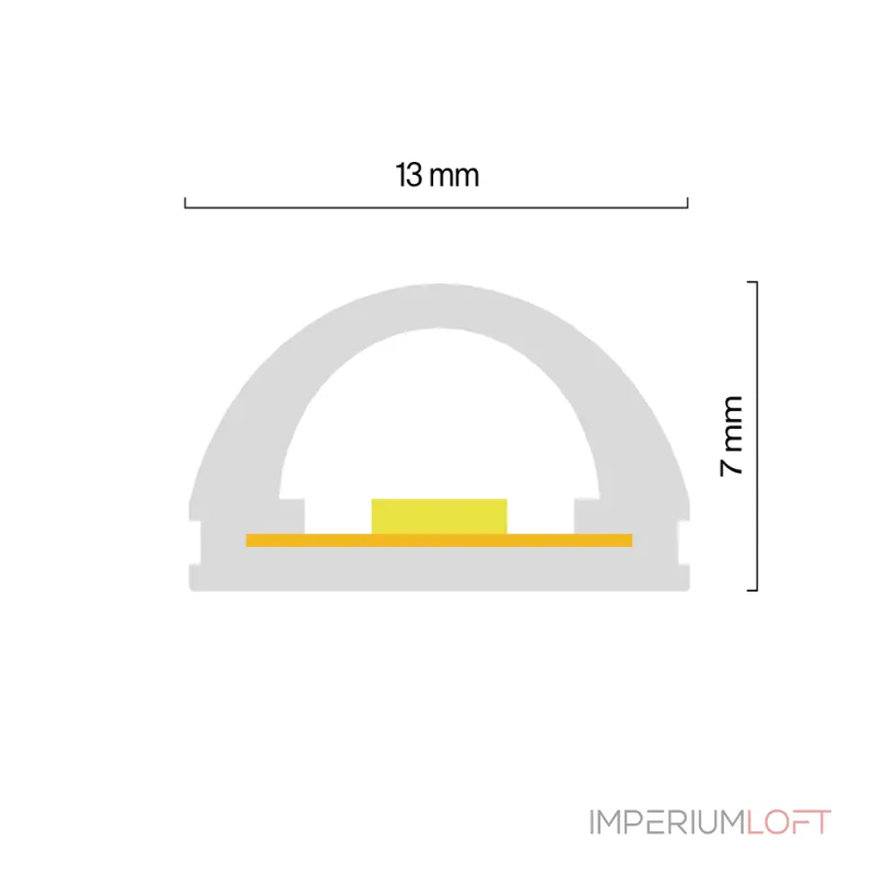 Термостойкий гибкий неон 13х7 24В 9,6Вт/м 2700K IP67 5м (вертикальный изгиб) Maytoni 432053 от ImperiumLoft