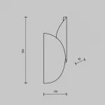 Настенный светильник Maytoni Modern MOD225WL-02B2 от ImperiumLoft