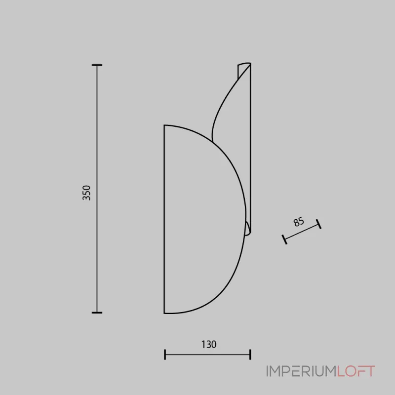 Настенный светильник Maytoni Modern MOD225WL-02B2 от ImperiumLoft