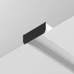 Заглушка декоративная белая 2шт. + фиксирующая черная 2шт. для профиля ALM-9940-SC от ImperiumLoft