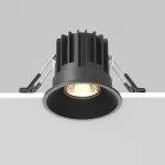 Встраиваемый светильник Maytoni Round DL058-7W2.7K-B от ImperiumLoft