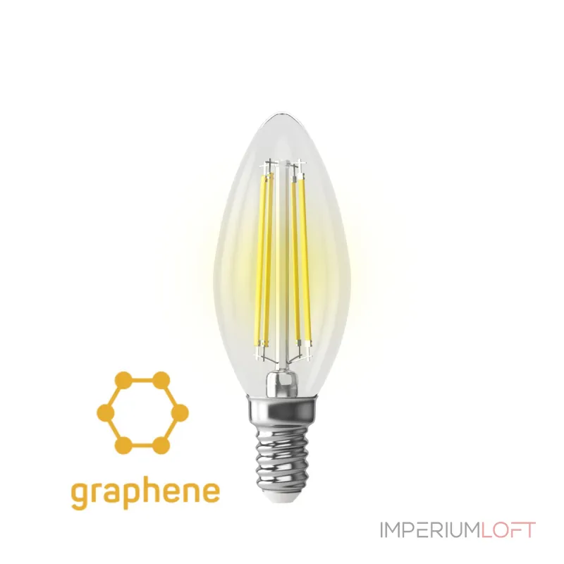 Светодиодная лампа Crystal Graphene Candle 9W 4000K E14 от ImperiumLoft Светодиодная лампа Crystal Graphene Candle 9W 4000K E14 от ImperiumLoft