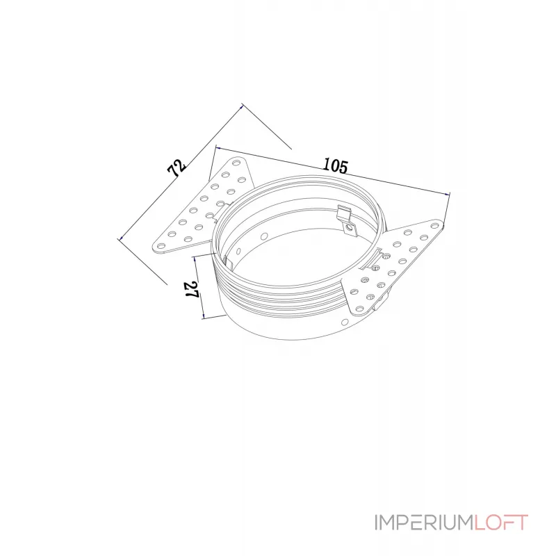 Рамка для светильника Maytoni Downlight DLA048-01W от ImperiumLoft Рамка для светильника Maytoni Downlight DLA048-01W от ImperiumLoft
