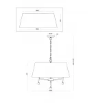 Подвесная люстра Rosemary FR5190PL-05BS3