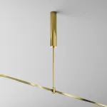 Основание потолочное Long 385мм для блока питания с вводом питания Flarity латунь Maytoni FLARITY TRA159C-BB1-BS от ImperiumLoft