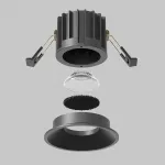 Встраиваемый светильник Maytoni Downlight DL058-12W-DTW-B от ImperiumLoft