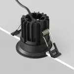Встраиваемый светильник Maytoni Round DL058-7W2.7K-B от ImperiumLoft