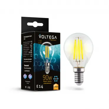 Светодиодная лампа Voltega Crystal Graphene Globe 9W 2700K E14 Светодиодная лампа Voltega Crystal Graphene Globe 9W 2700K E14