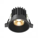 Встраиваемый светильник Maytoni Round DL058-7W2.7K-B от ImperiumLoft
