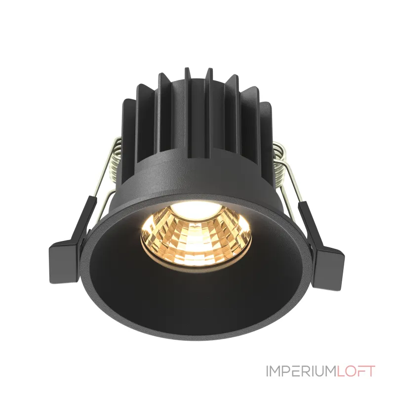 Встраиваемый светильник Maytoni Round DL058-7W2.7K-B от ImperiumLoft