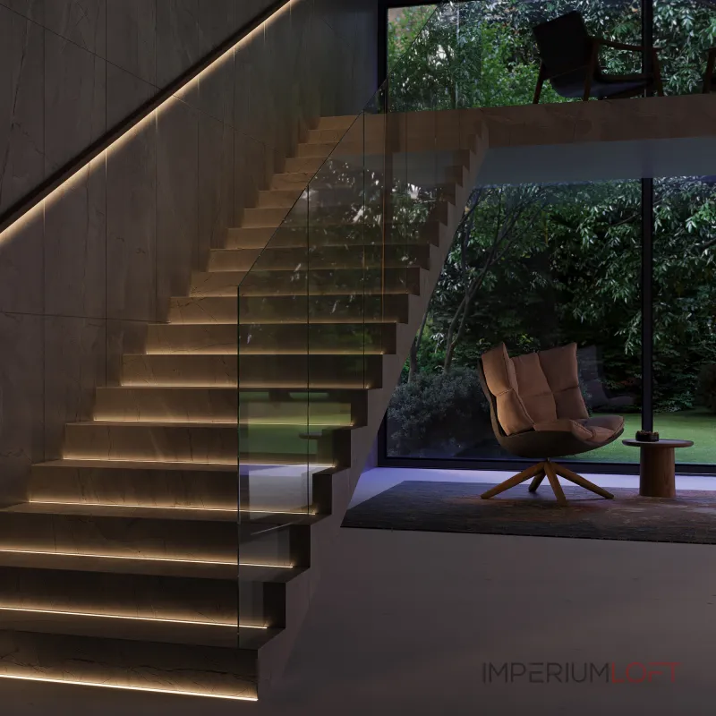 Алюминиевый профиль встраиваемый в пол ALM-1908-S-2M Maytoni 636007 от ImperiumLoft